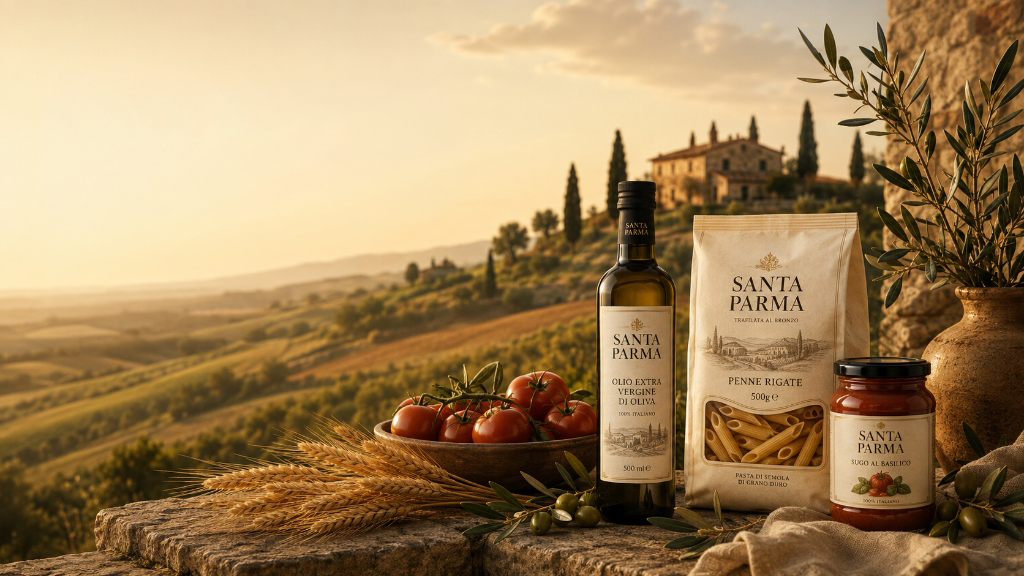 Santa Parma Olive Oil and Pasta Selection